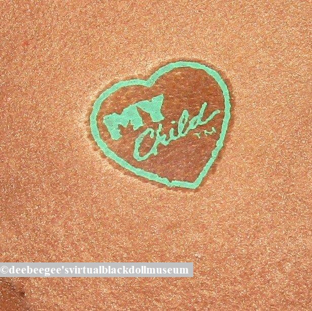 My Child dolls by Mattel are made of soft felt with teddy-bear-jointed extremities. The dolls were very popular then and remain popular among adult collectors. #mychilddoll #mattel #dollsofthe80s #dollsofthepast #blackdolls