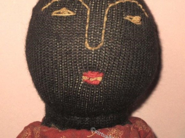 Folk-art Sock Bottle&nbsp;Doll